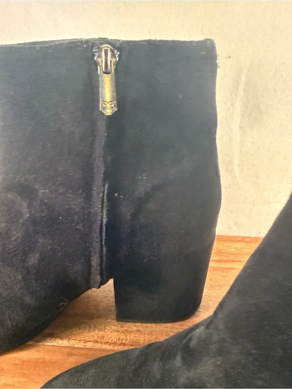 Sam Edelman Black Suede Ankle Boots Size 9